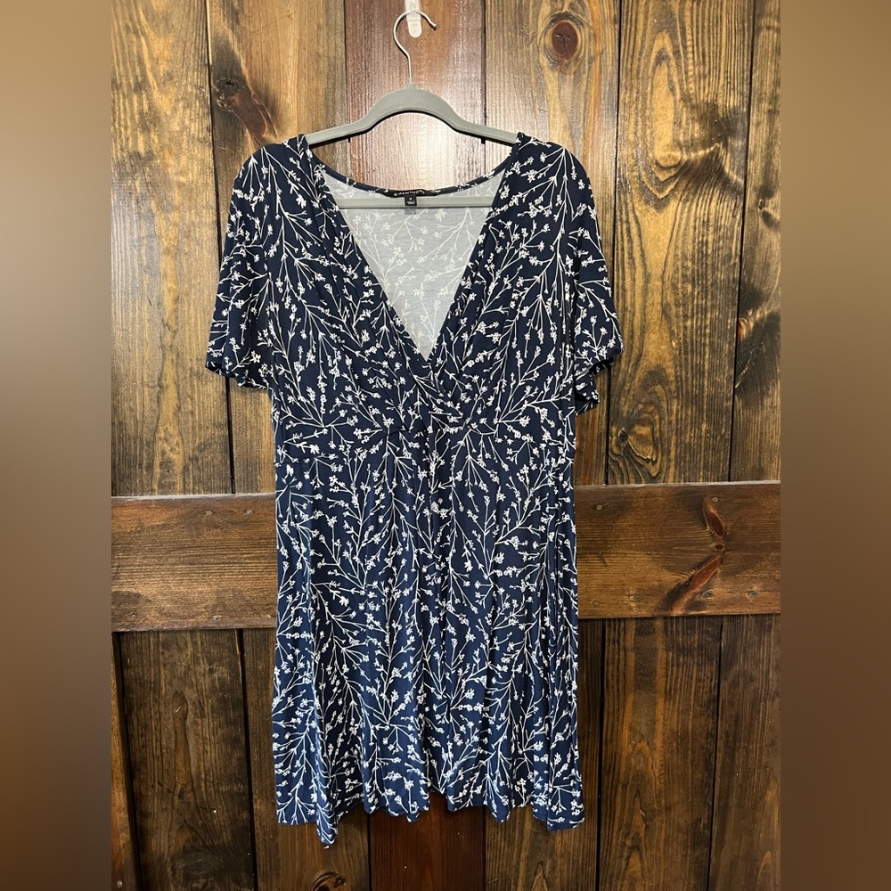 41 Hawthorne Floral Dress 1X